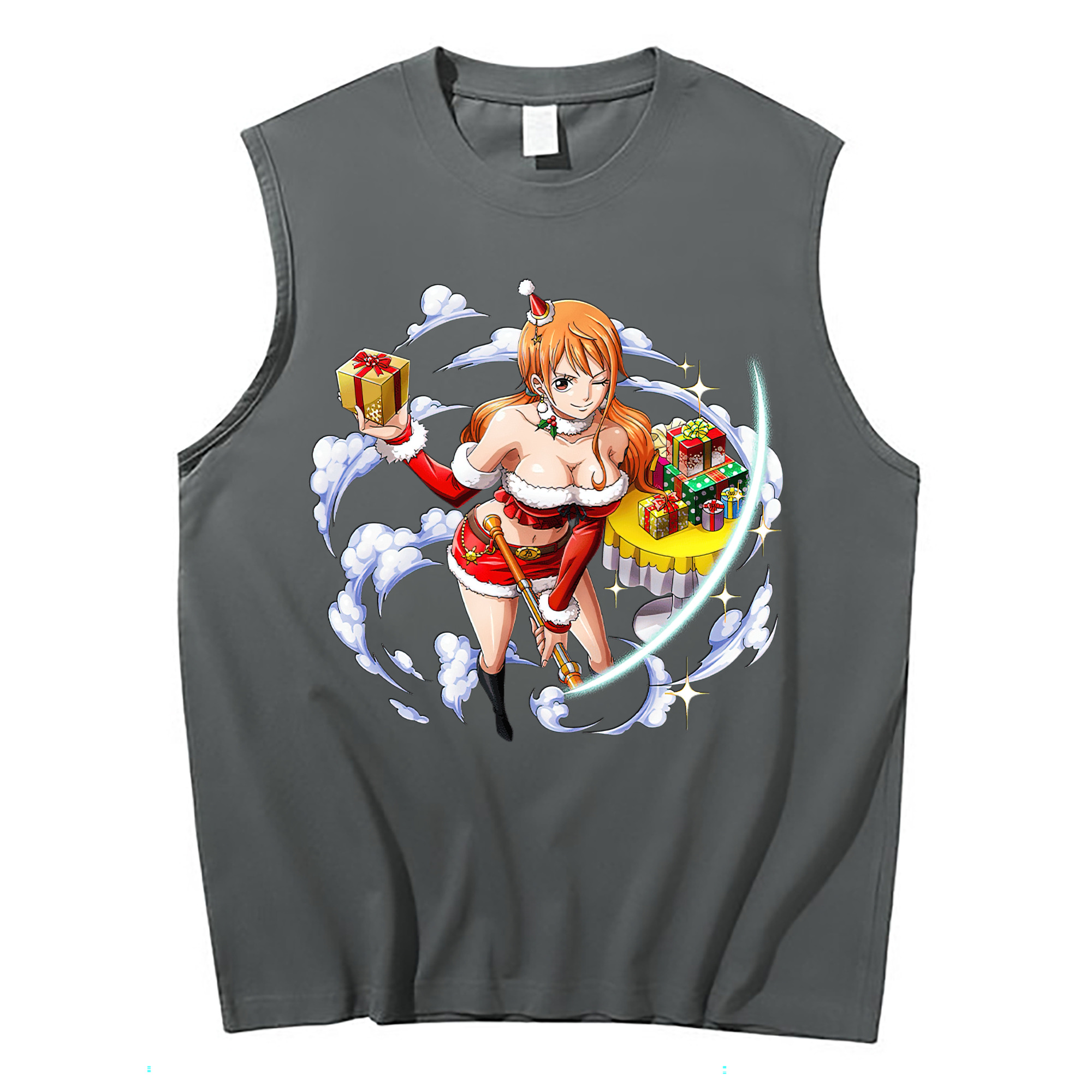 ワンピース ナミ ONE PIECE Nami コットン100％タンクトップ（フロントプリント）